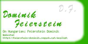 dominik feierstein business card